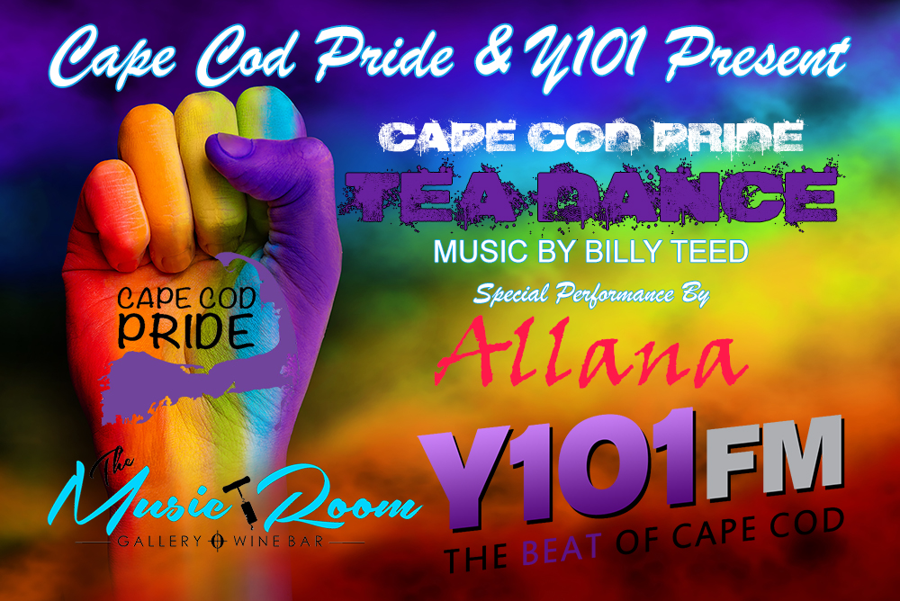 SUNDAY, NOVEMBER 27 . CAPE COD PRIDE & Y101FM TEA DANCE & PRESHOW